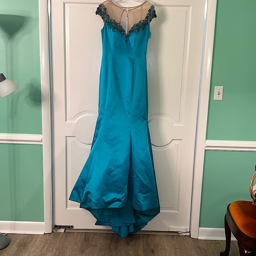 Sherri Hill Prom Dress in Turquoise